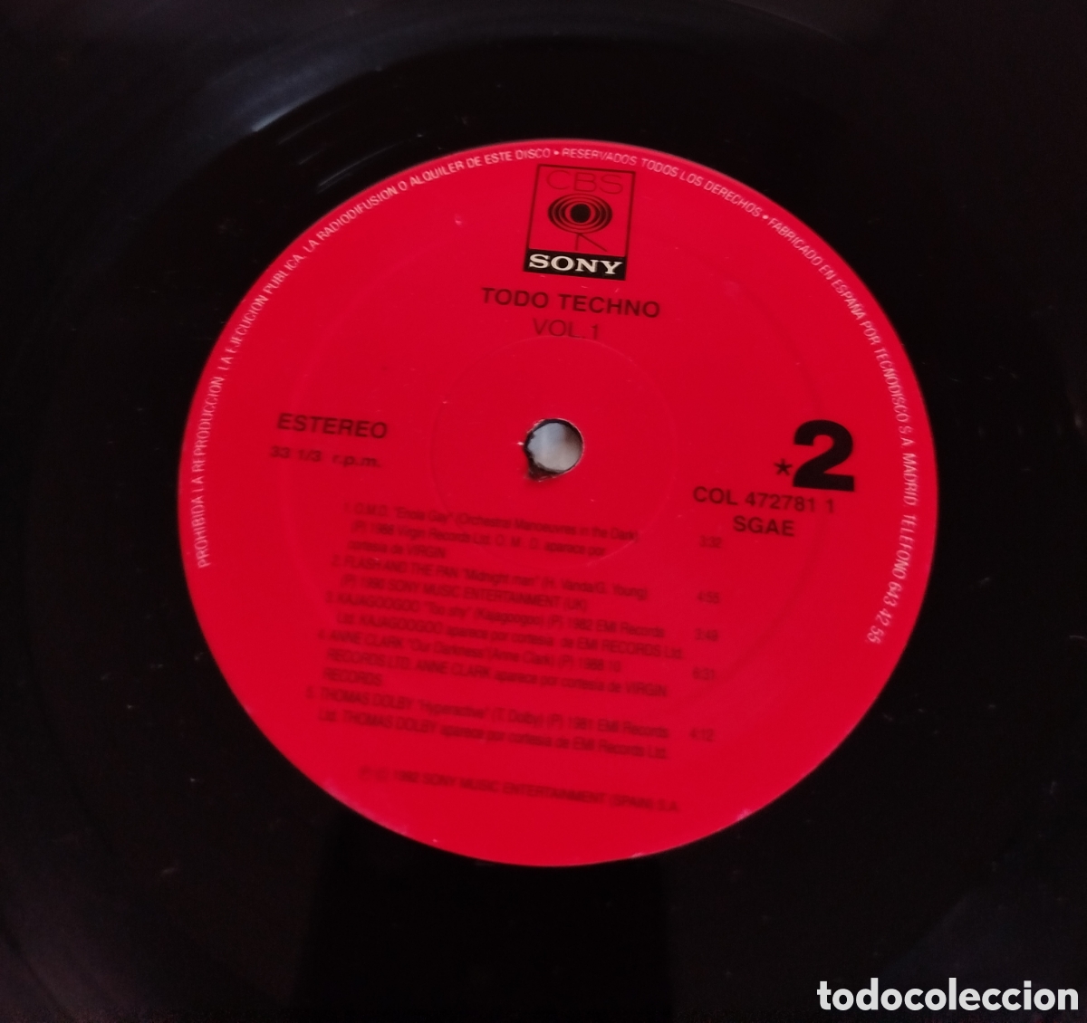 Discos de vinilo: Todo Techno. Doble LP - Foto 3