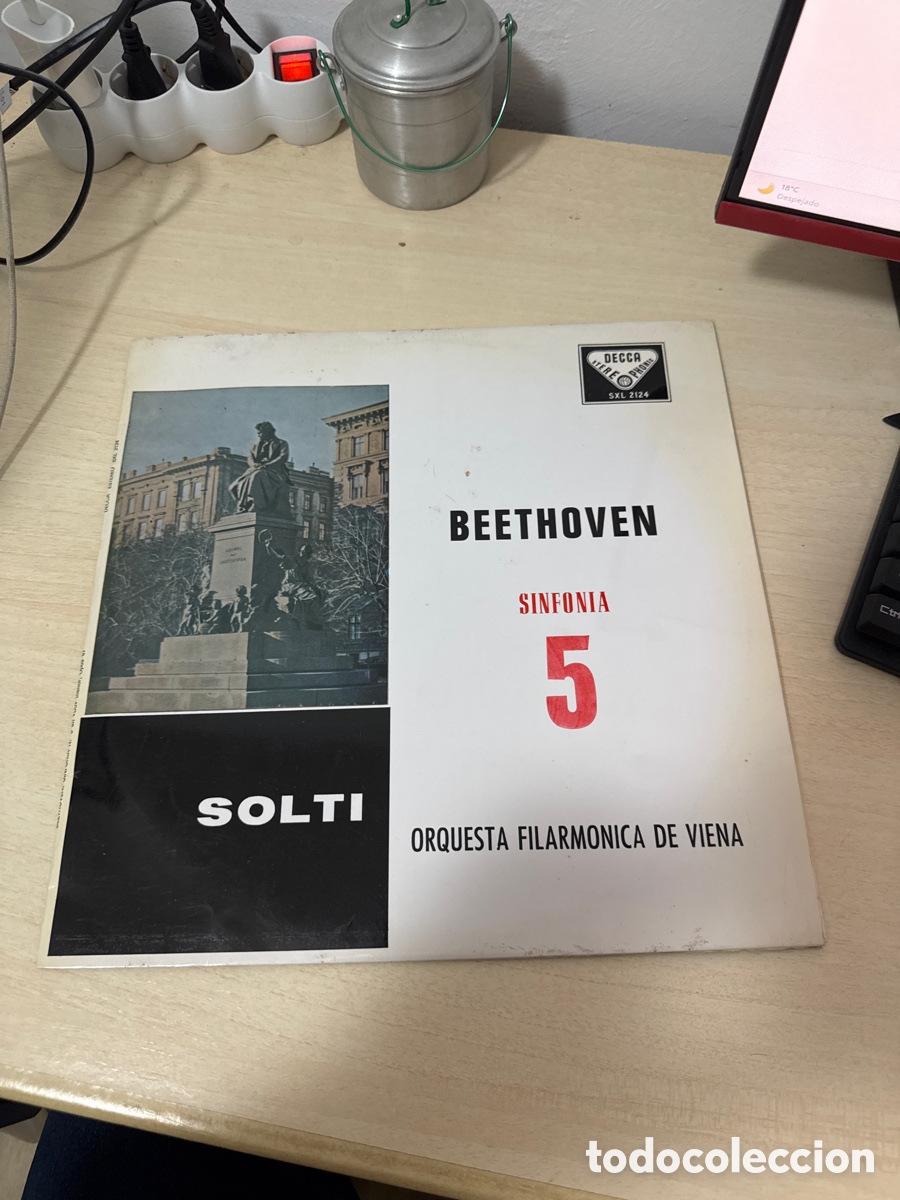 Discos de vinilo: DISCO VINILO BEETHOVEN SINFON&Iacute;A 5 SOLTI 1959