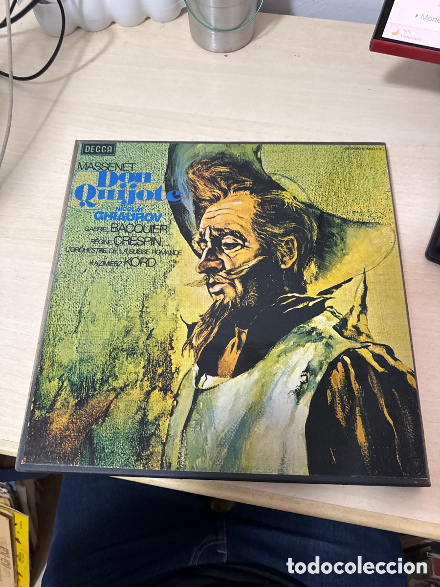 Discos de vinilo: CAJA 3LP DISCO VINILO MASSENET DON QUIJOTE NICOLAI GHIAUROV