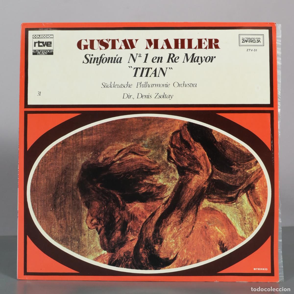 Discos de vinilo: LP. Sinfon&iacute;a N&ordm; 1 en Re Mayor Tit&aacute;n - Gustav Mahler, S&uuml;ddeutsche Philharmonie Orchestra, Denis