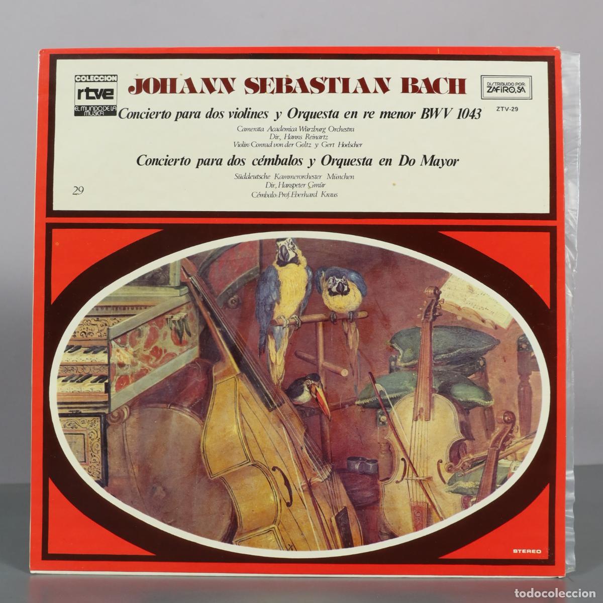 Discos de vinilo: LP. Johann Sebastian Bach - Concierto para dos violines y Orquesta en re menor BWV 1043 - Concierto
