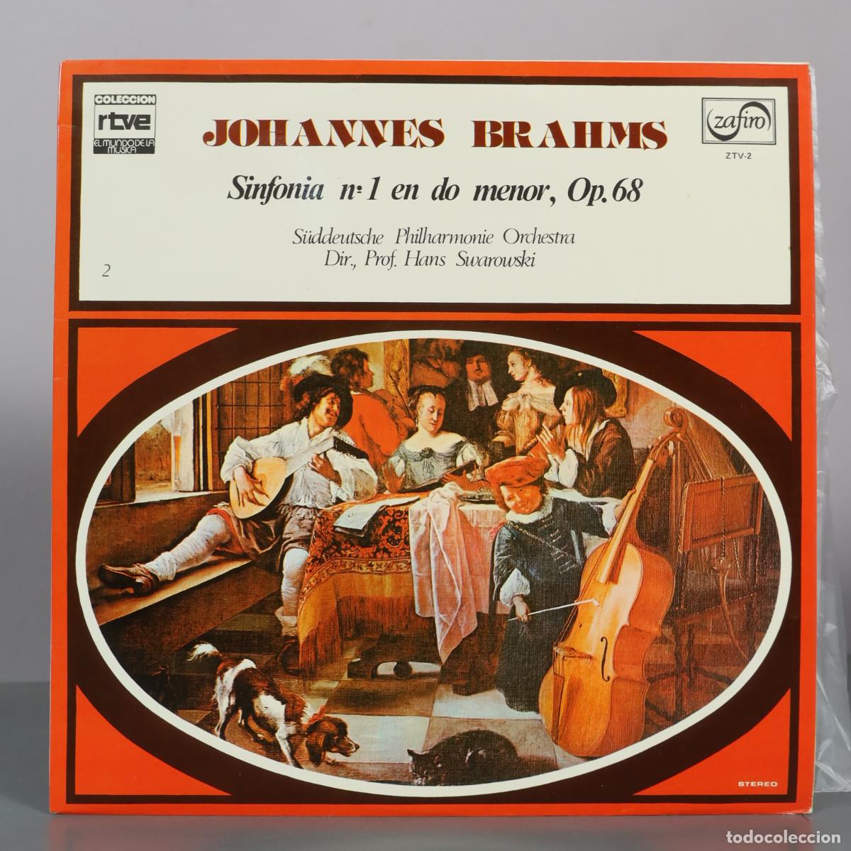 Discos de vinilo: LP. Sinfonia n 1 en do menor, Op 68 - Johannes Brahms - Sueddeutsche Philharmonie Orchestra - Prof