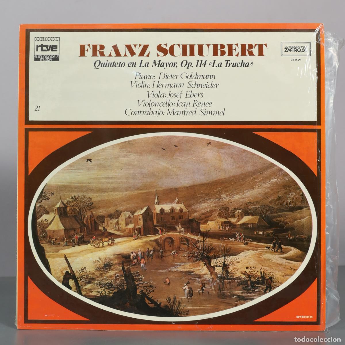 Discos de vinilo: LP. Franz Schubert - Quinteto en La Mayor, Op. 114 La Trucha - Dieter Goldmann, Hermann Schneider,