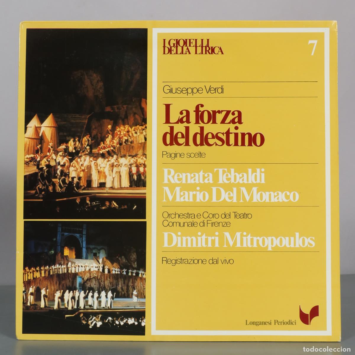 Discos de vinilo: LP. La forza del destino - Giuseppe Verdi - Renata Tebaldi, Mario Del Monaco, Dimitri Mitropoulos -
