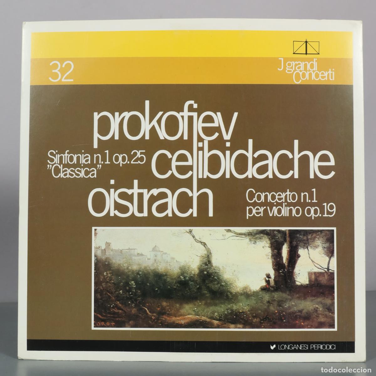Discos de vinilo: LP. Prokofiev - Sinfonia n.1 op.25 Classica - Celibidache - Oistrach - Concerto n.1 per violino
