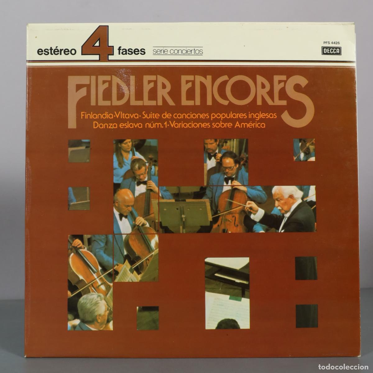 Discos de vinilo: LP. Fiedler Encores - The Boston Pops Orchestra, Arthur Fiedler - Decca