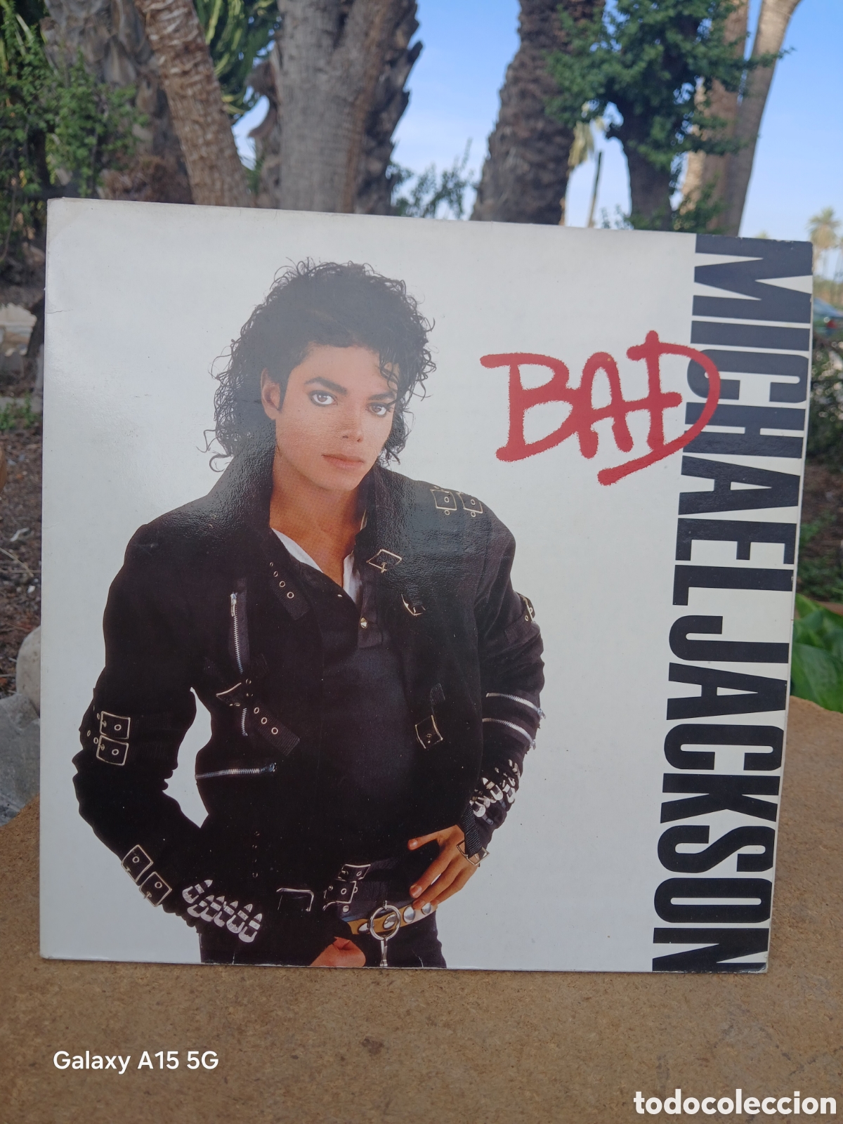 Discos de vinilo: VINILO MICHAEL JACKSON, LP BAD A&Ntilde;O 1987 PORTADA ABIERTA ENCARTE.