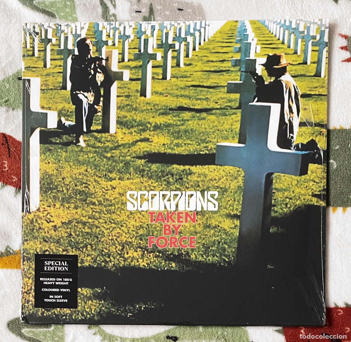 Discos de vinilo: Scorpions - Taken By Force 12'' LP precintado vinilo blanco - hard rock heavy metal