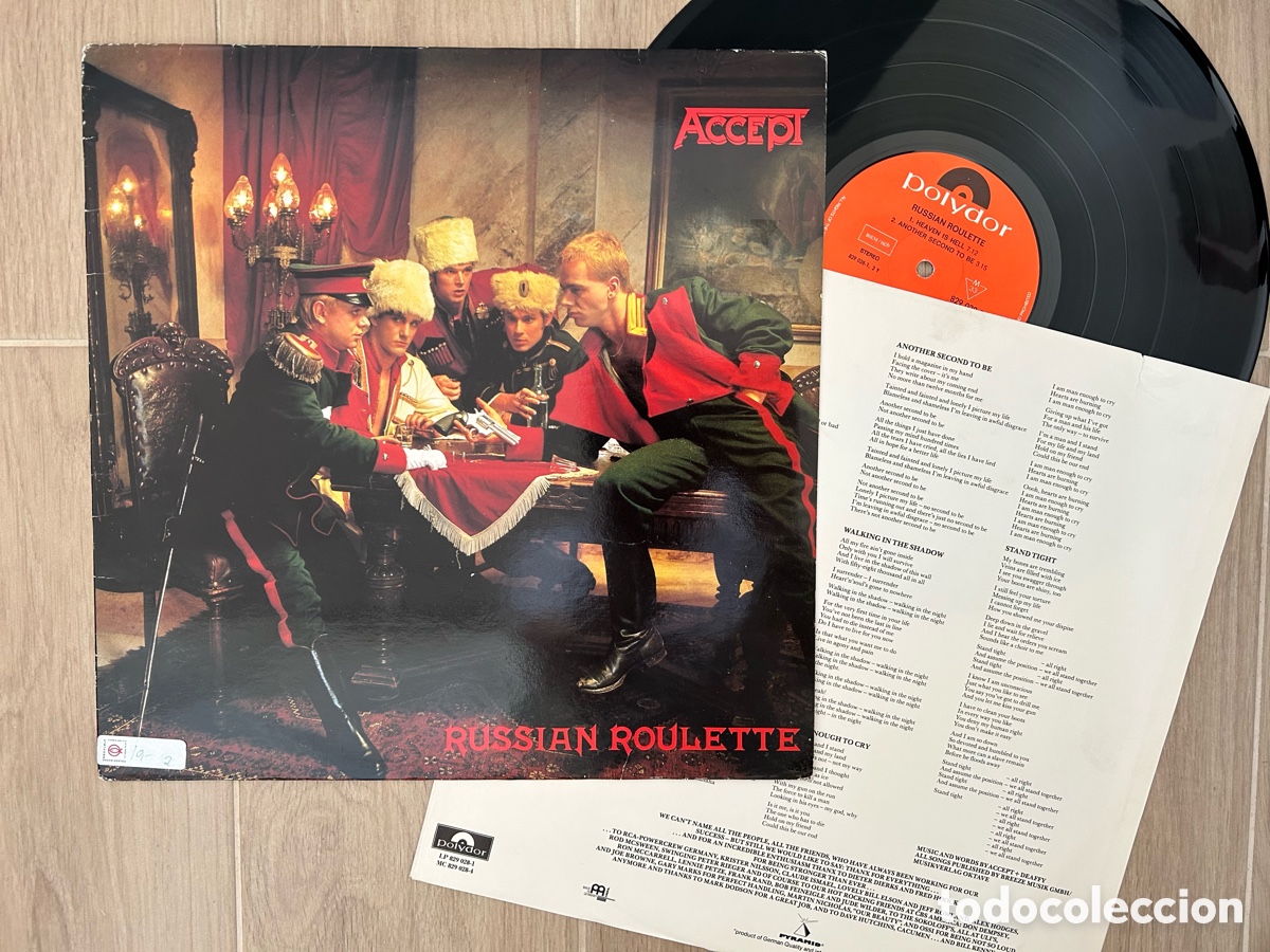 Discos de vinilo: ACCEPT &rdquo;Russian Roulette&rdquo; - Foto 1