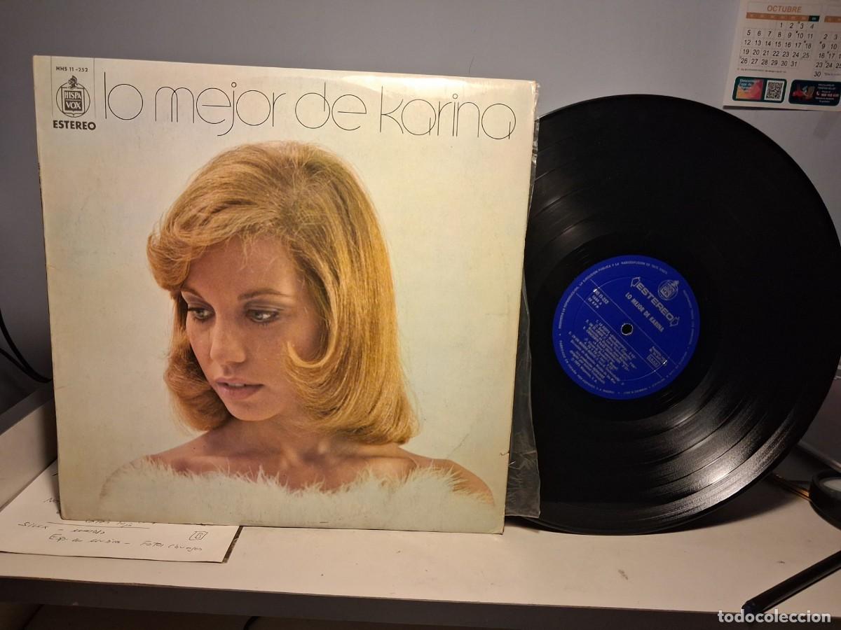 Discos de vinilo: LP LO MEJOR DE KARINA ( LA FIESTA, EN UN MUNDO NUEVO, EL BAUL DE LOS RECUERDOS, LAS FLECHAS DEL AMOR