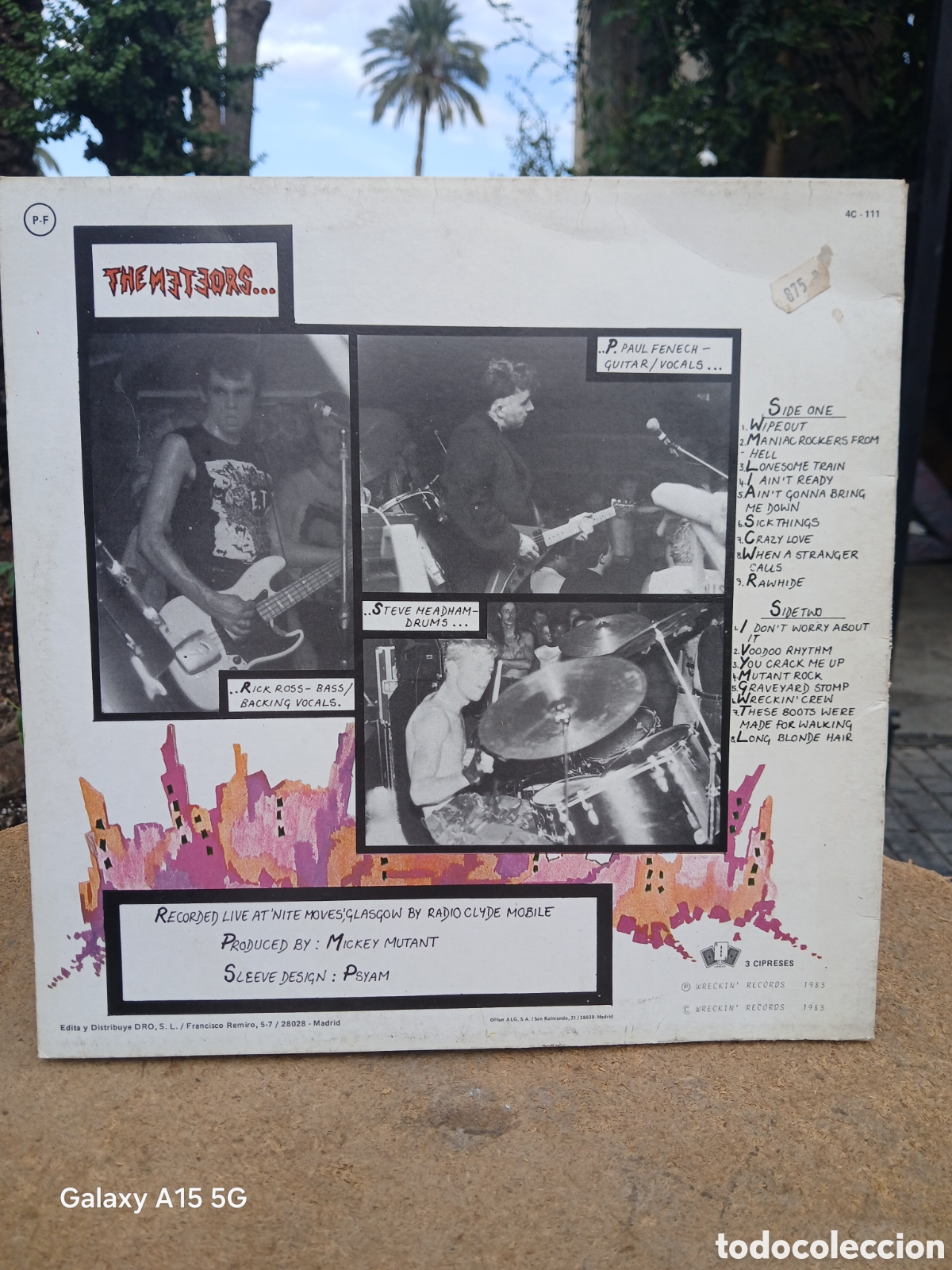 Discos de vinilo: VINILO THE METEORS LIVE LP 1985. - Foto 2