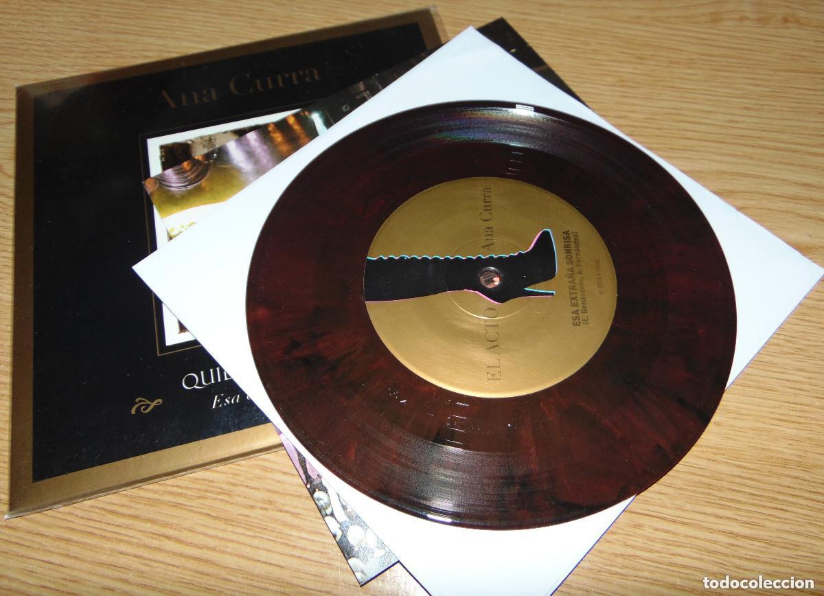 Vinyl records: Ana Curra &ndash; Quiero Ser Santa / Esa Extra&ntilde;a Sonrisa - SINGLE NUMERADO VINILO COLOR A ESTRENAR