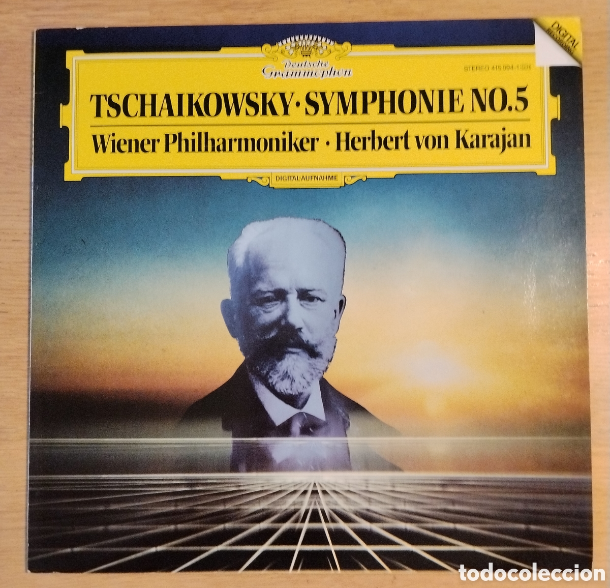 Discos de vinilo: TSCHAIKOWSKY: &rdquo;SYMPHONIE NO.5&rdquo; LP VINILO 1985 - VON KARAJAN
