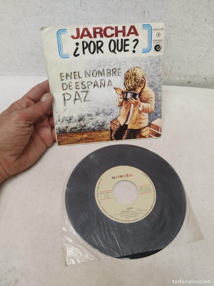 Discos de vinilo: Jarcha - &iquest;Por qu&eacute;? / En el nombre de Espa&ntilde;a, paz - Single 7&rdquo; Vinilo - Novola 1977. Vinilo single 7&rdquo;.