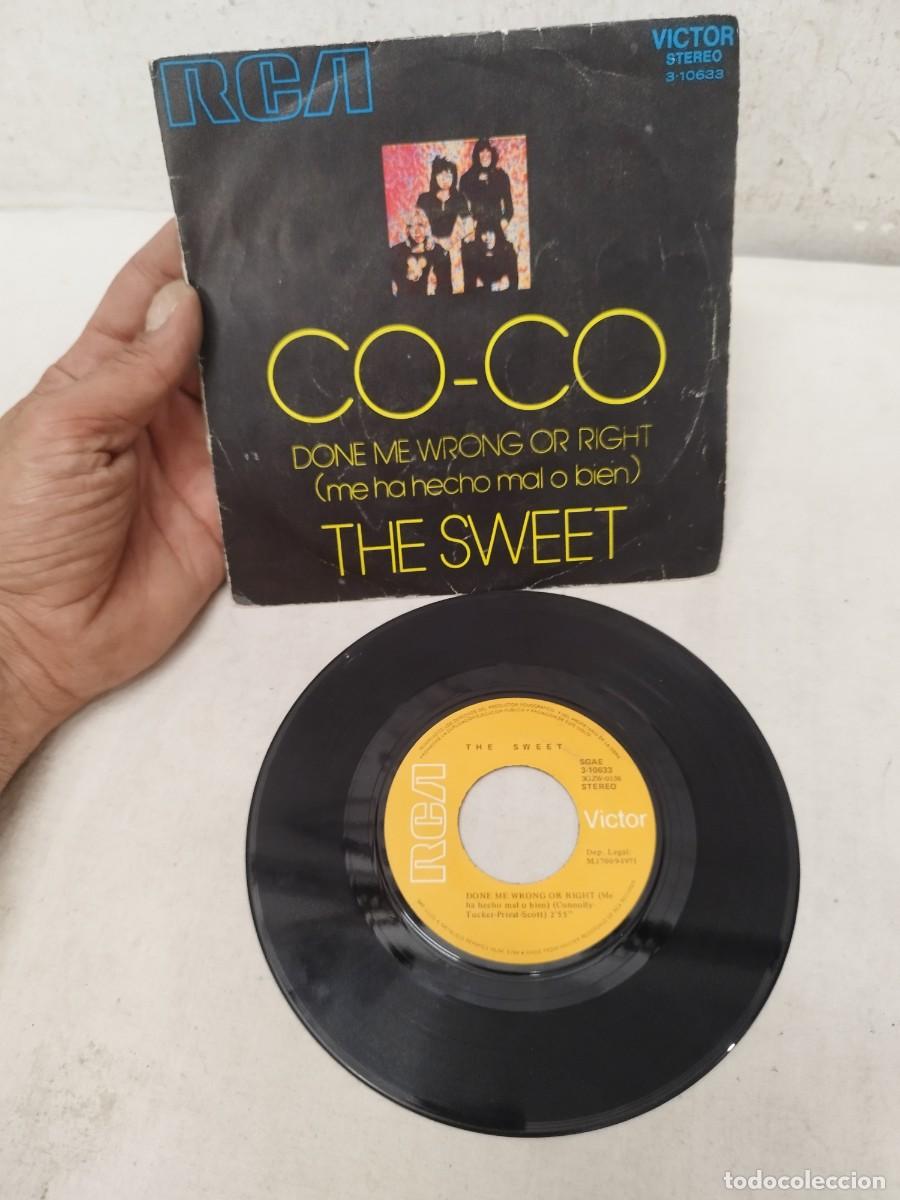 Discos de vinilo: Vinilo Single The Sweet - Co-Co / Done Me Wrong Or Right (RCA, 1971).