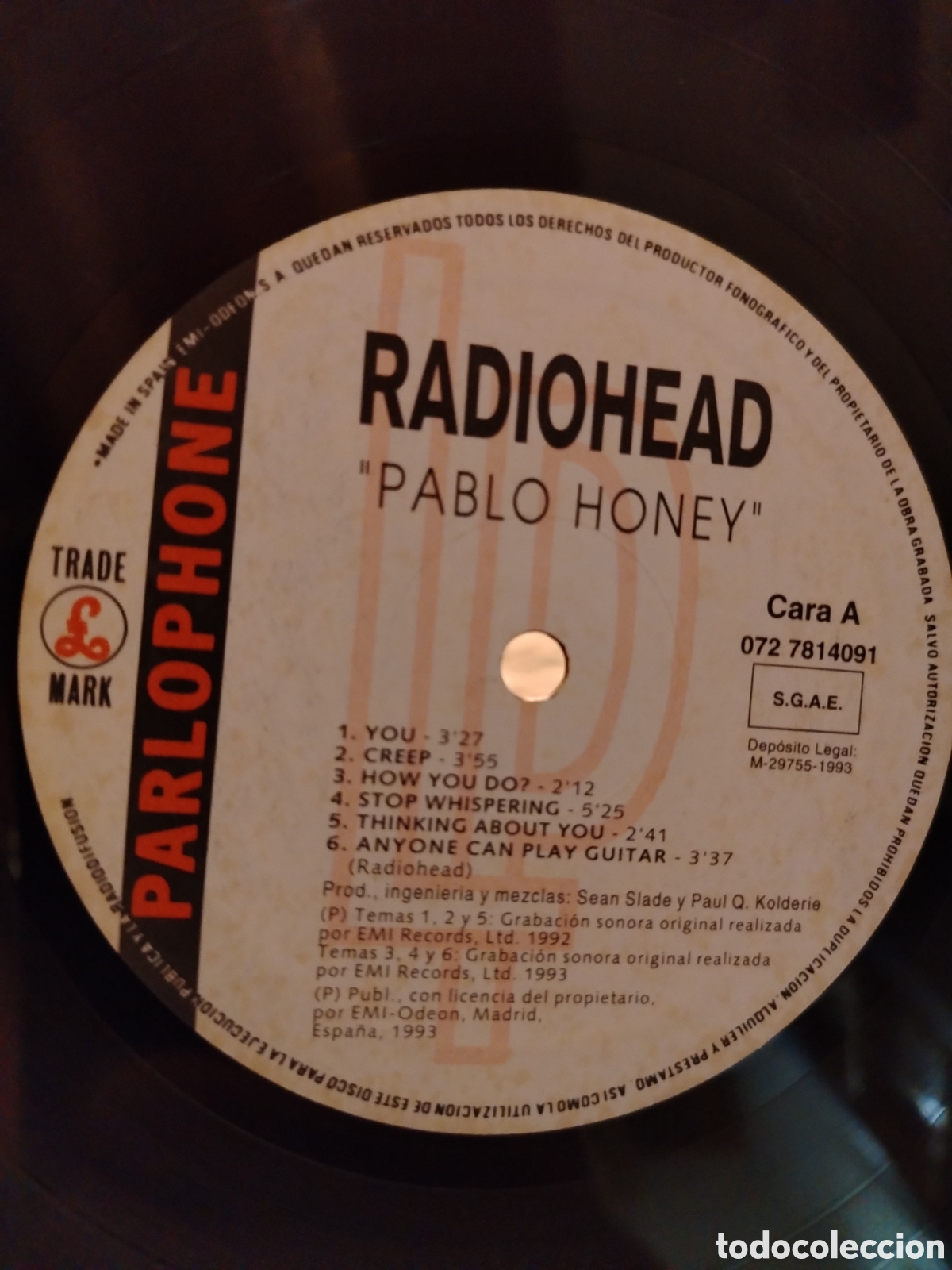 Discos de vinilo: RADIOHEAD - Pablo Honey, LP 1993 - Foto 3