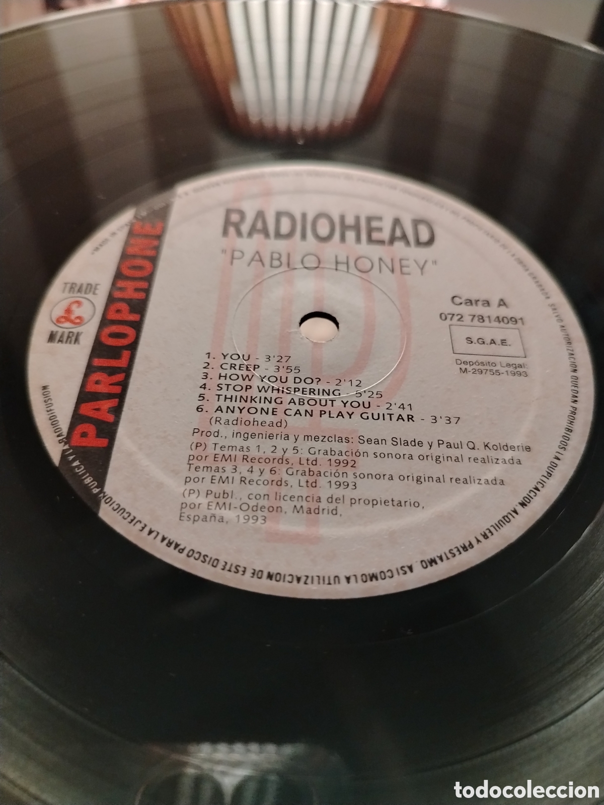 Discos de vinilo: RADIOHEAD - Pablo Honey, LP 1993 - Foto 4