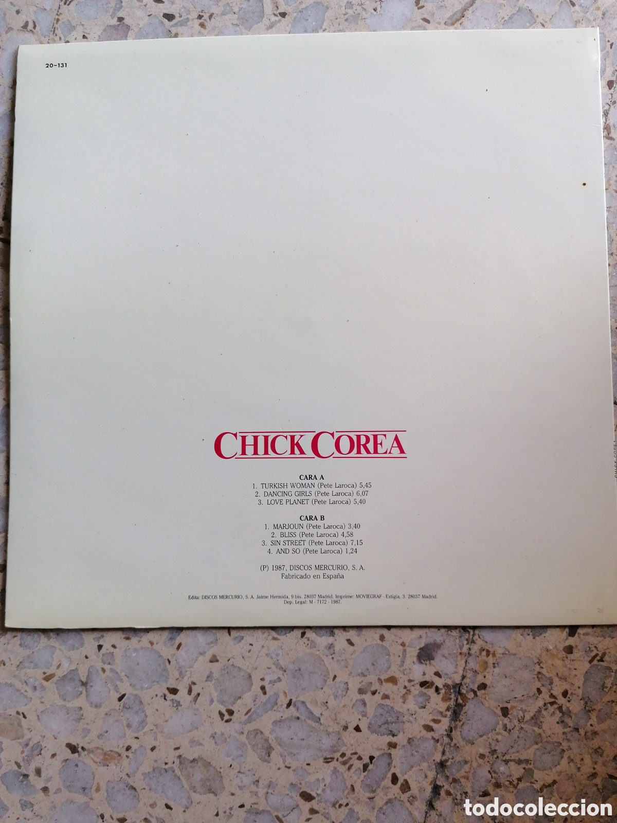 Discos de vinilo: LP CHICK COREA LOVE PLANET 1987 ESPA&Ntilde;A EX - Foto 2