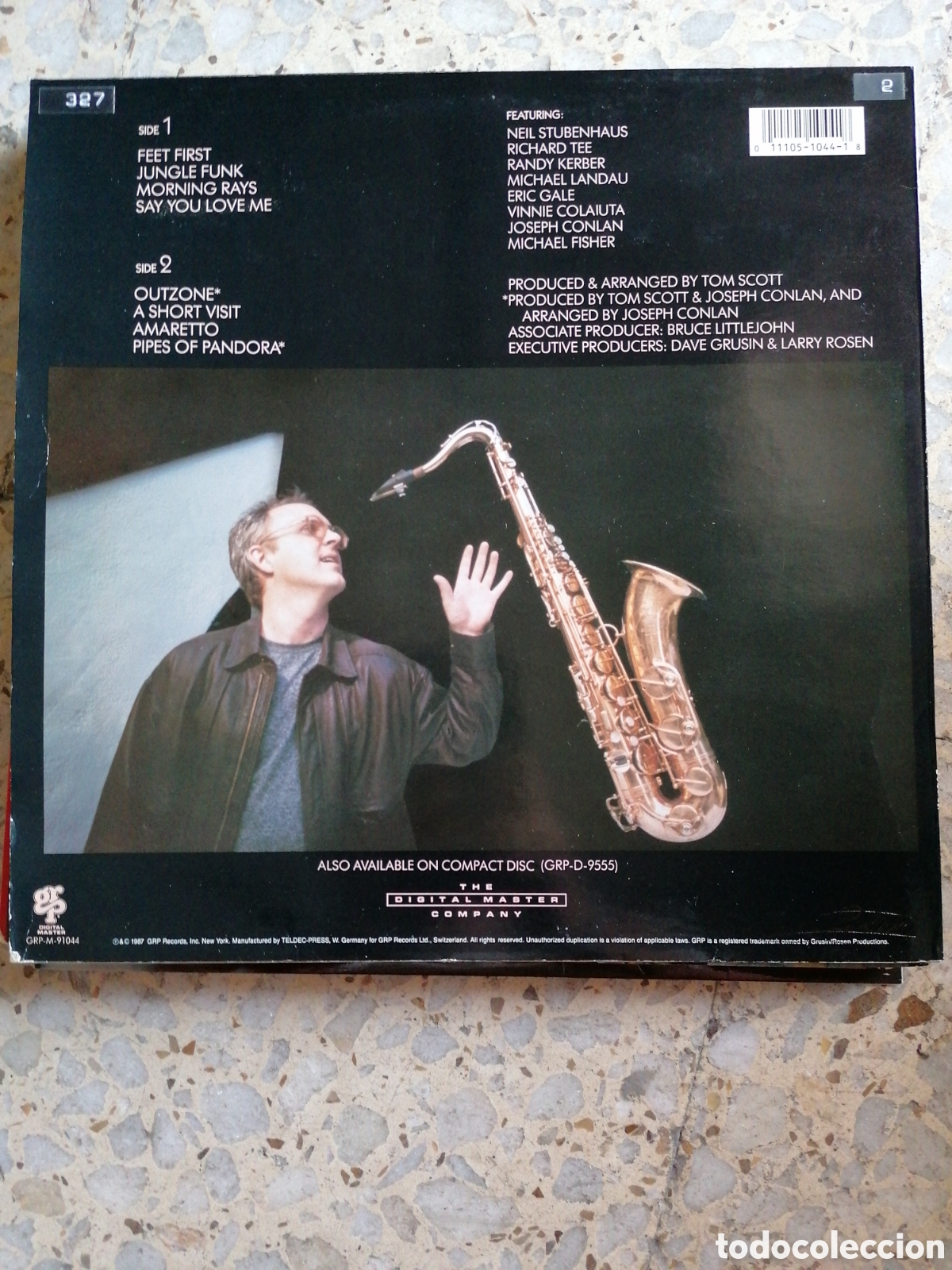 Discos de vinilo: LP TOM SCOTT STREAMLINES 1987 GERMANY INSERT EX - Foto 2