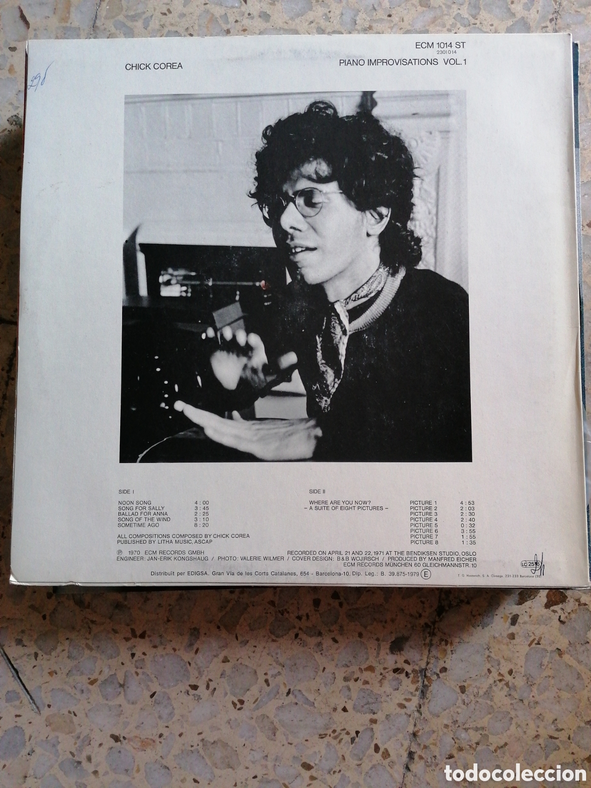 Discos de vinilo: LP CHICK COREA PIANO IMPROVISATIONS VOL 1 ESPA&Ntilde;A 1979 EX - Foto 2