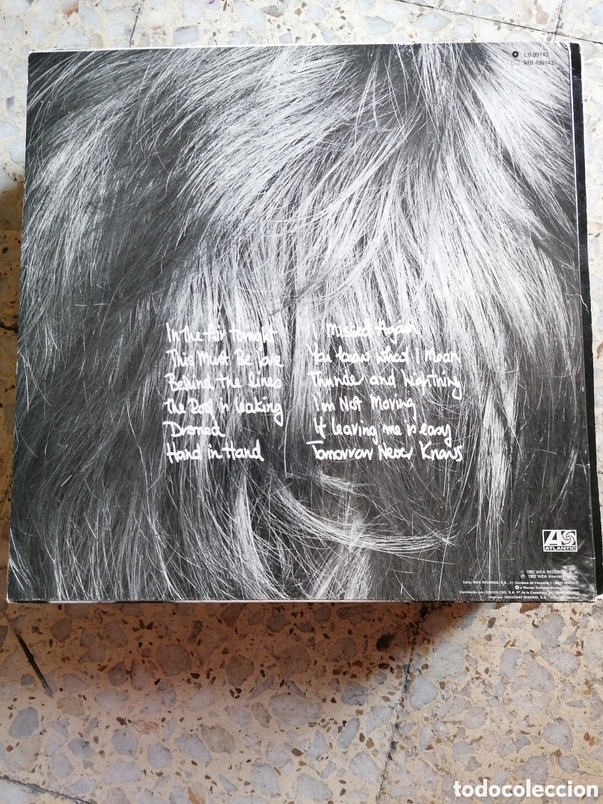 Discos de vinilo: LP PHIL COLLINS FACE VALUE 1982 ESPA&Ntilde;A INSERT EX - Foto 2