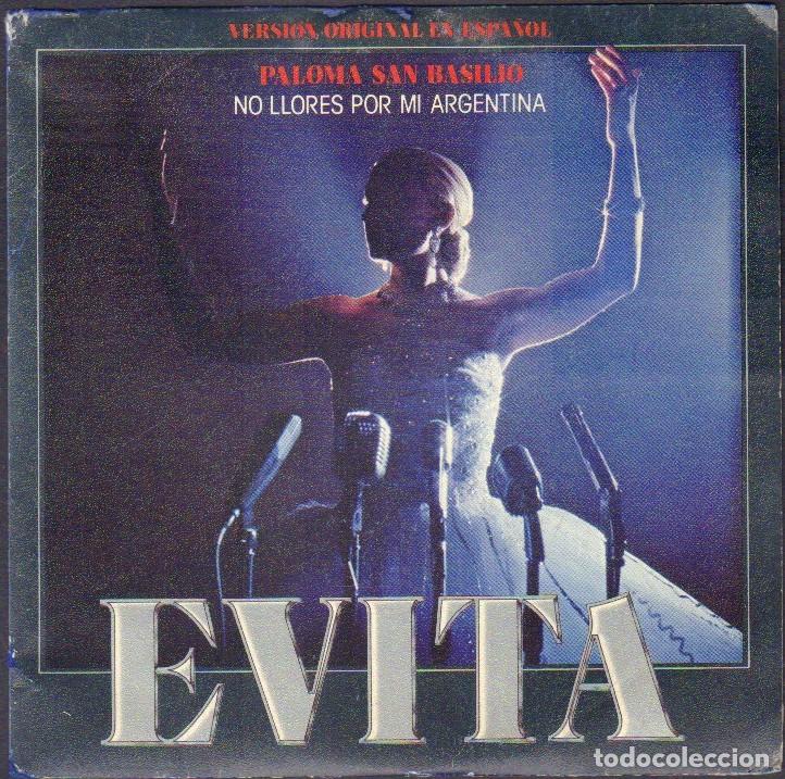 Discos de vinilo: PALOMA SAN BASILIO - EVITA / NO LLORES POR MI ARGENTINA / SINGLE EPIC 1980 RF-8032