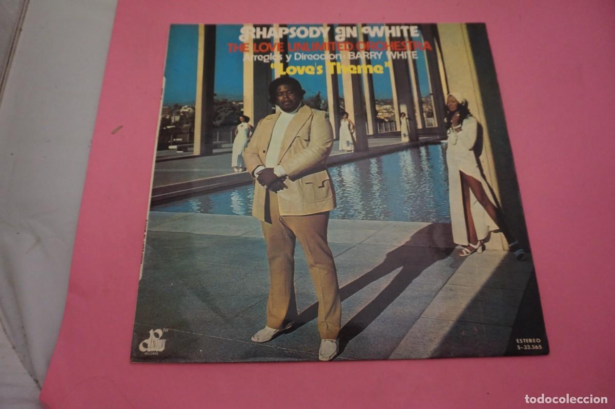 Discos de vinilo: LP - BARRY WHITE - RHAPSODY IN WHITE - EL VINILO ESTA EN EXCELENTE ESTADO