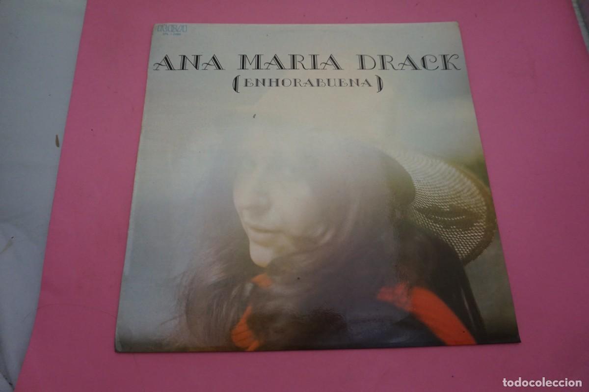 Discos de vinilo: LP - ANA MARIA DRACK - ENHORABUENA - EL VINILO ESTA EN EXCELENTE ESTADO