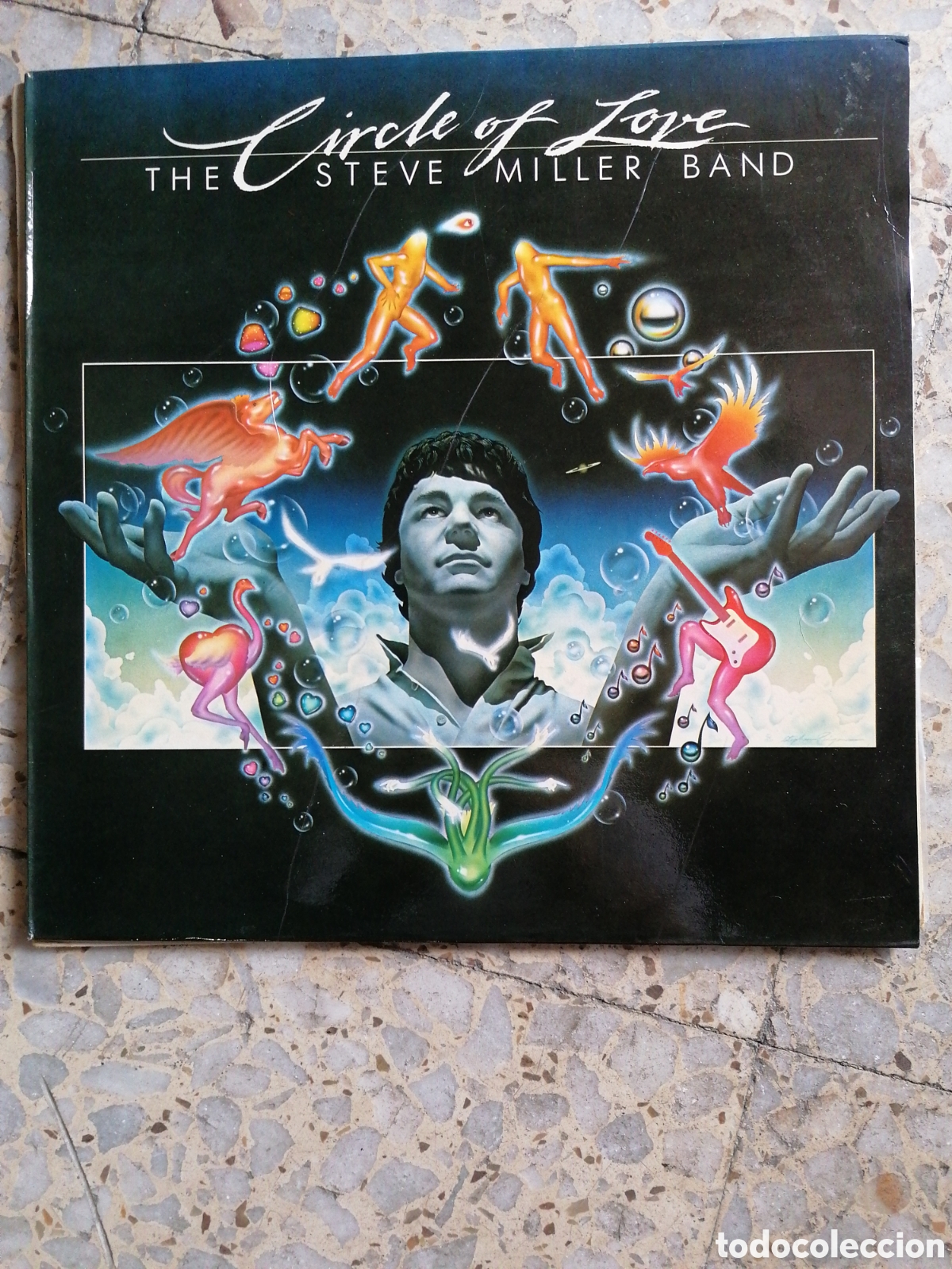 Discos de vinilo: LP THE STEVE MILLER BAND CIRCLE OF LOVE 1981 ESPA&Ntilde;A ENCARTE EX