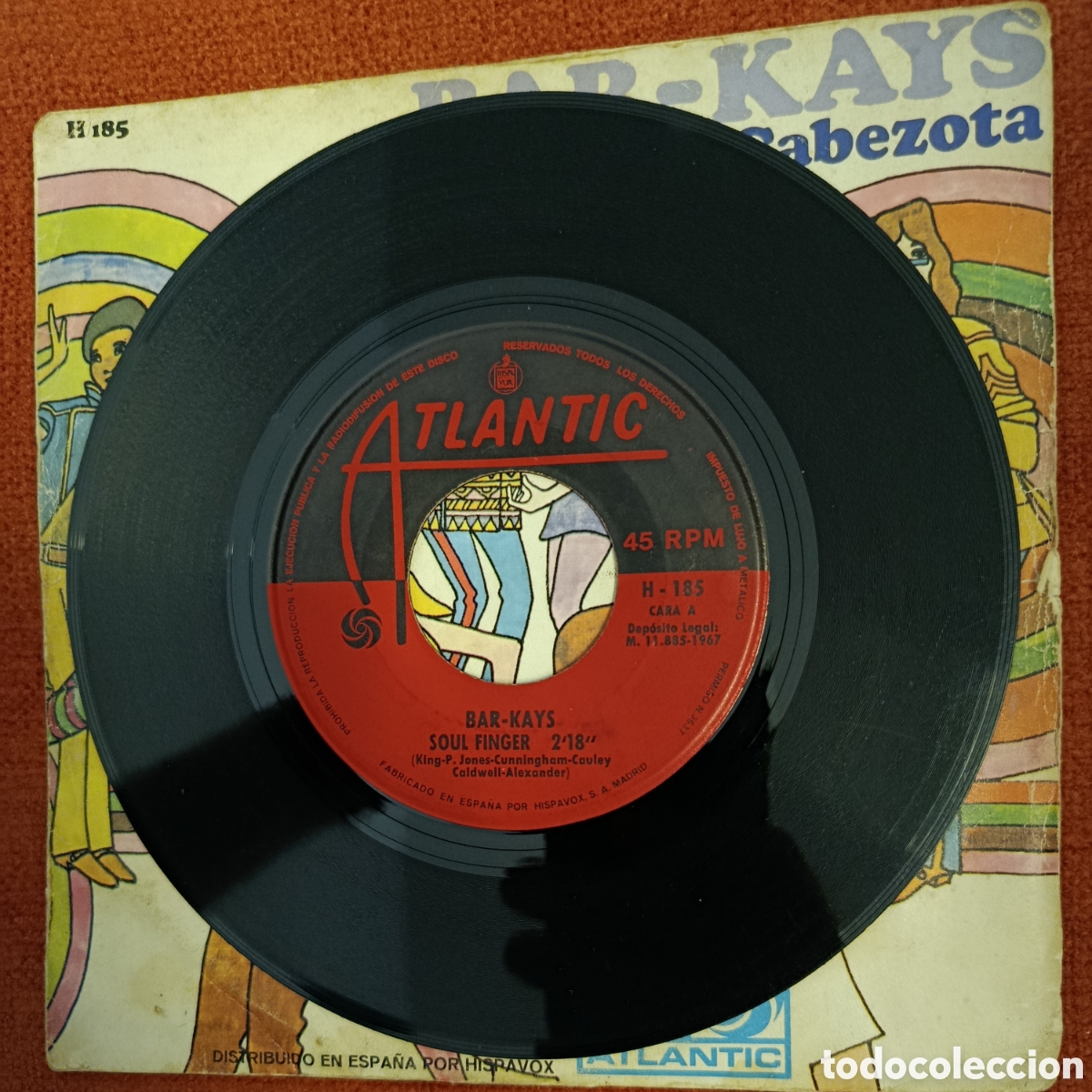 Discos de vinilo: Soul Finger / Cabezota. Bar-Kays. Vinyl - 7&rdquo;, Single - Foto 3