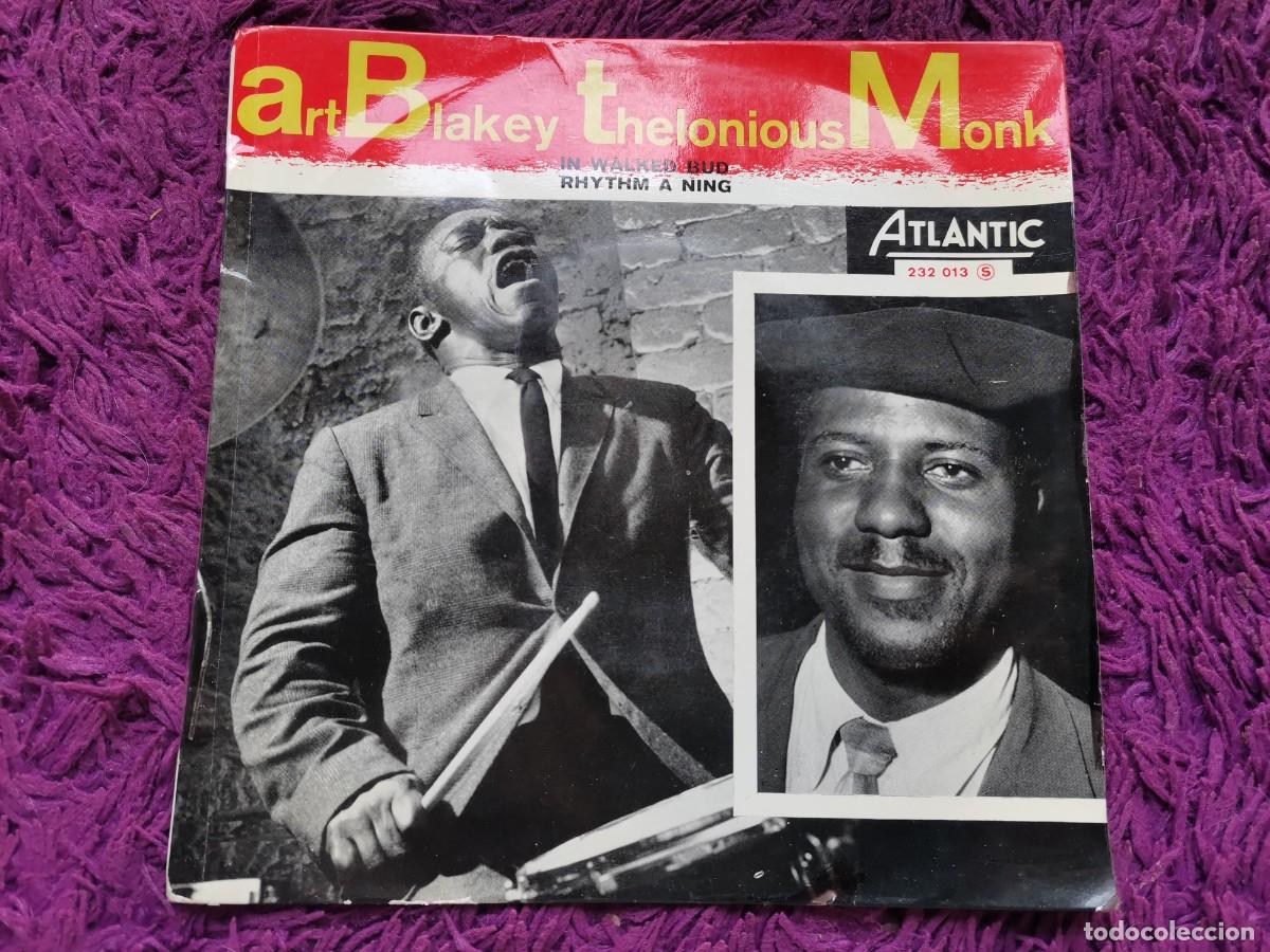 Discos de vinilo: Art Blakey, Thelonious Monk &ndash; In Walked Bud, Rhythm A Ning Vinilo 7&rdquo; EP 1960 France 232 013 S
