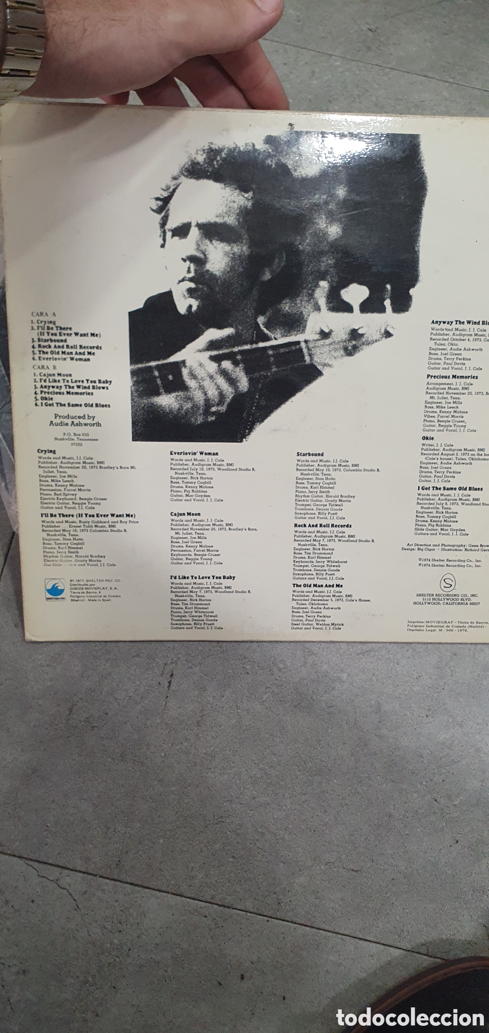 Discos de vinilo: SALIDA 0.01&euro;. LP. J J Cale. Okie. - Foto 2