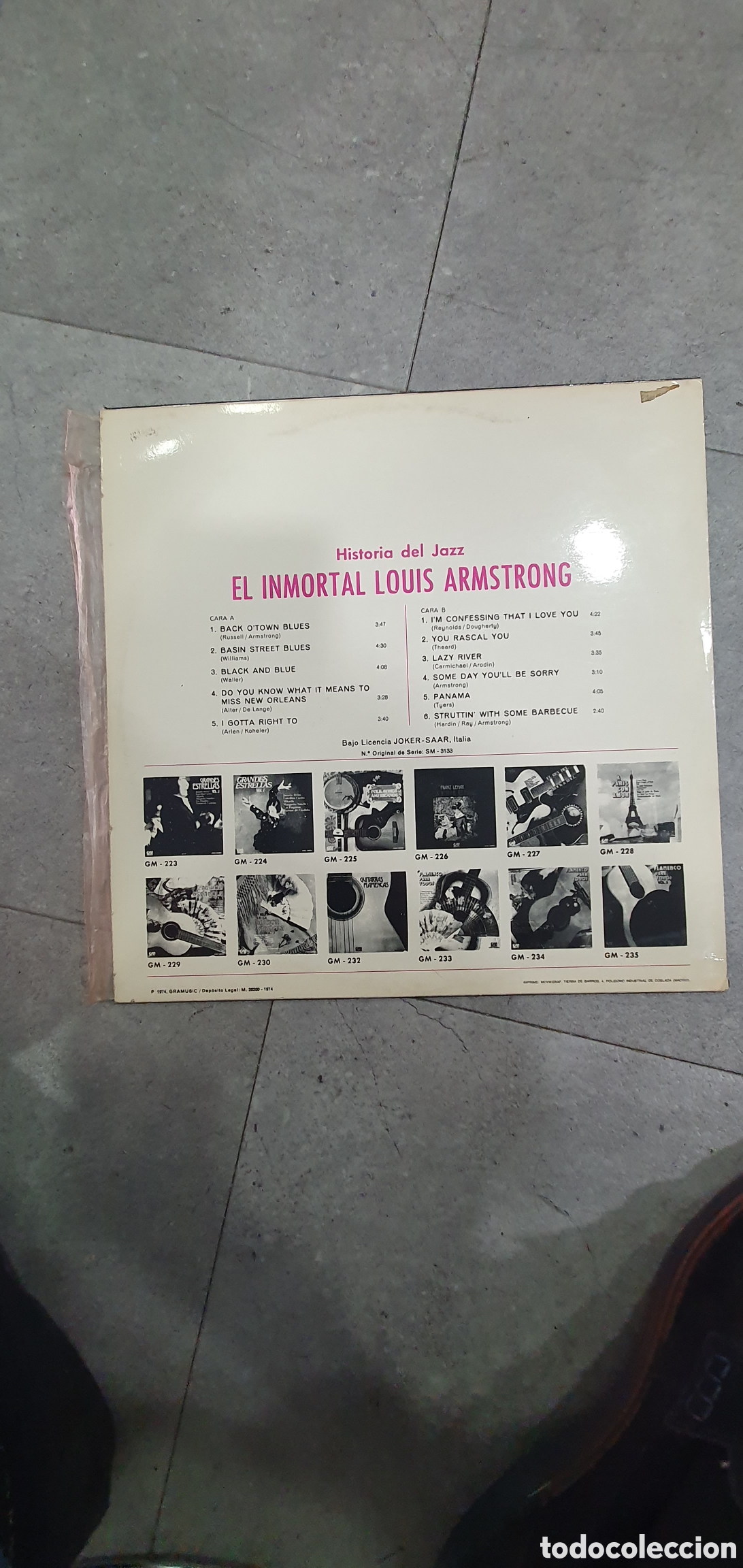 Discos de vinilo: LP. Historia del Jazz. Louis Amstrong. - Foto 3