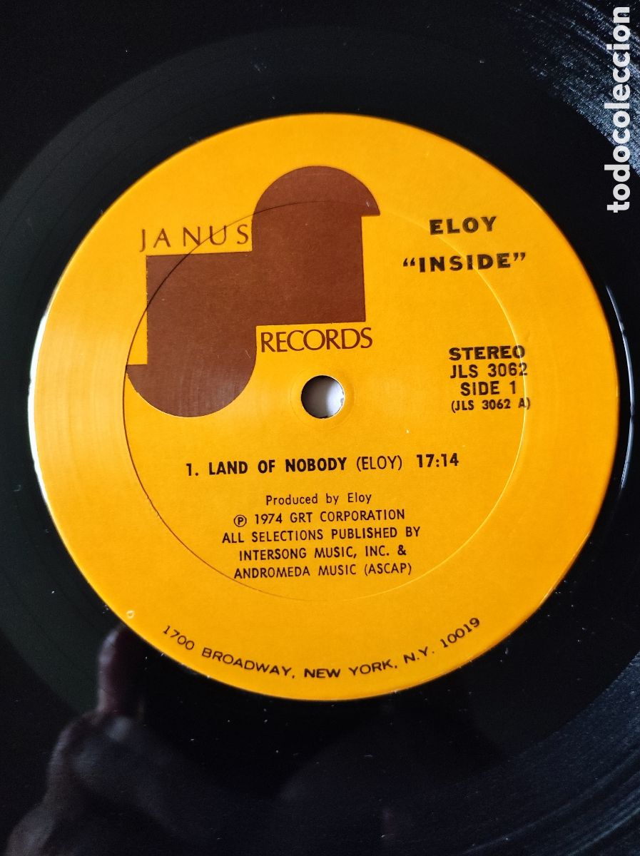 Discos de vinilo: ELOY - INSIDE (ORIGINAL USA) - Foto 4