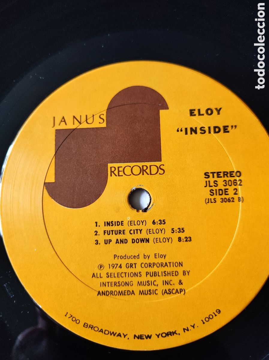 Discos de vinilo: ELOY - INSIDE (ORIGINAL USA) - Foto 5