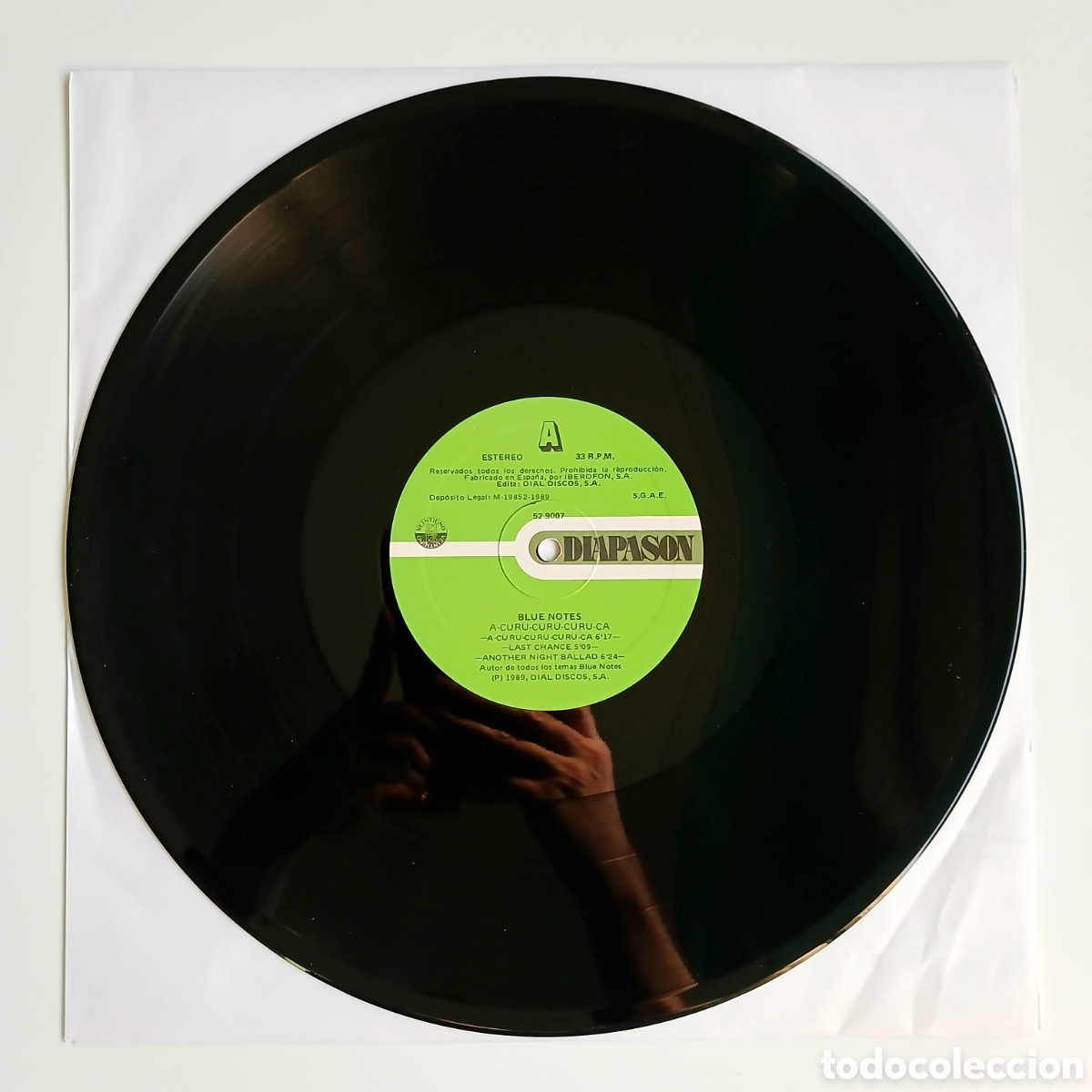 Discos de vinilo: Disco vinilo de Blue Notes &rdquo;A-Curu-Curu-Curu-Ca&rdquo;, 1989 - Foto 3