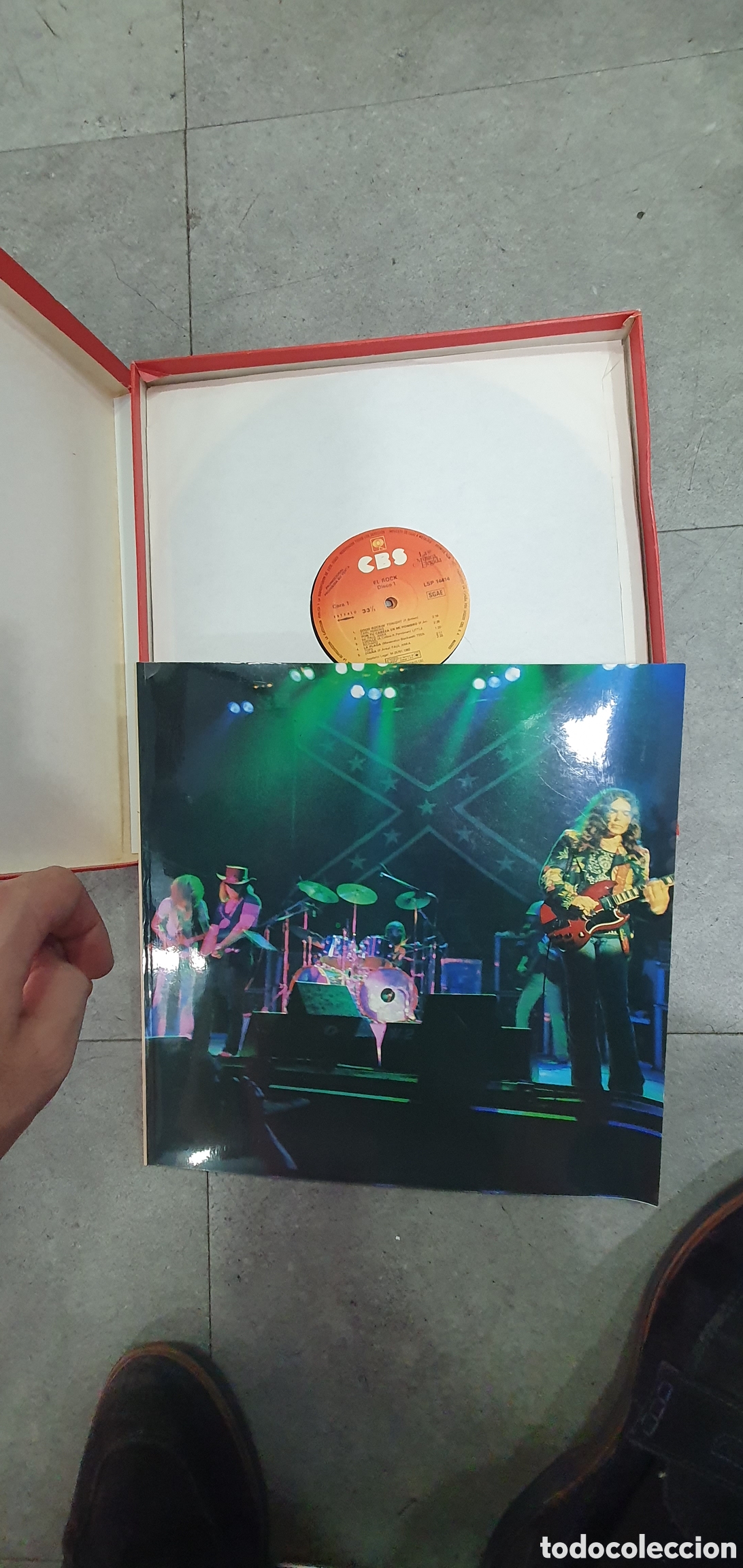 Discos de vinilo: La m&uacute;sica elegida. Rock. Carpeta con libro y 4 discos. - Foto 2