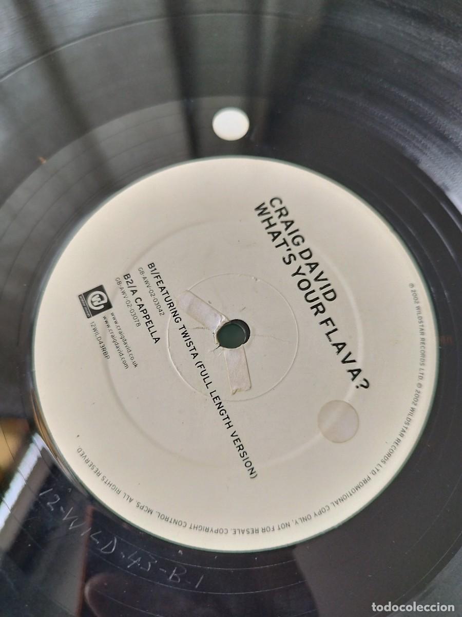 Discos de vinilo: Craig David &ndash; Whats Your Flava?. Vinilo maxi single. - Foto 2
