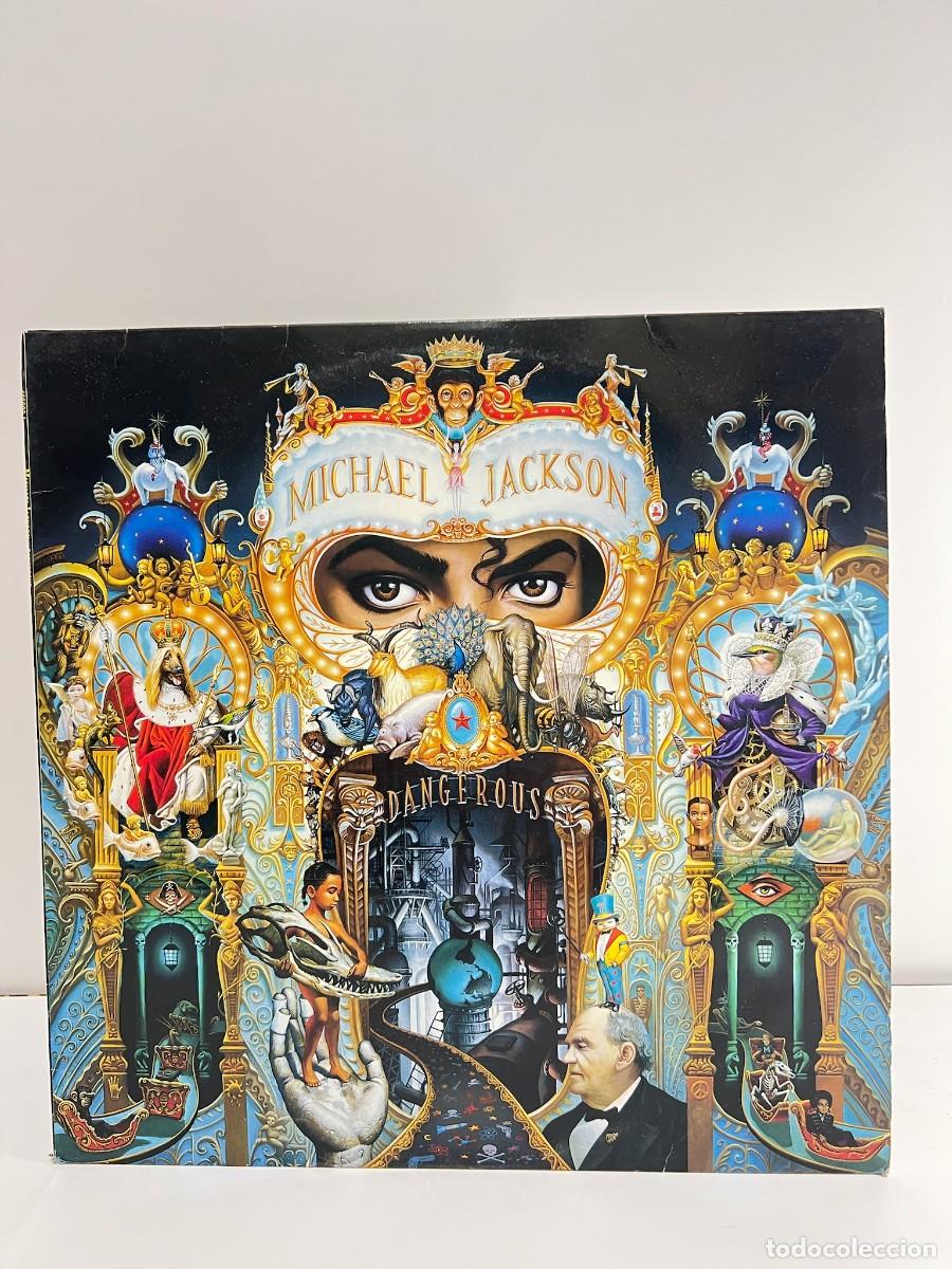 Discos de vinilo: MICHAEL JACKSON (LP) DANGEROUS - A&Ntilde;O 1991 - DOBLE DISCO - ENCARTES CON LETRAS