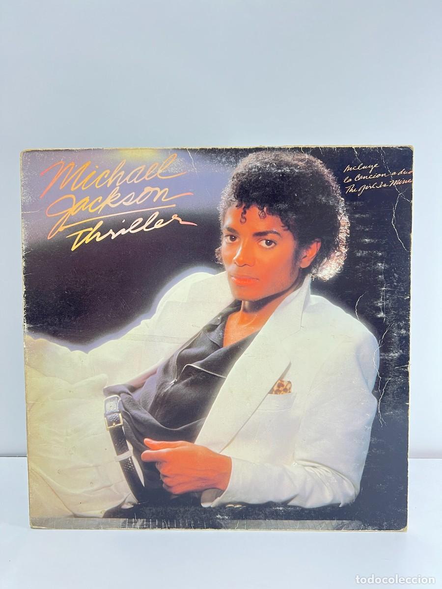 Discos de vinilo: MICHAEL JACKSON (LP) THRILLER - A&Ntilde;O 1982 - PORTADA ABIERTA