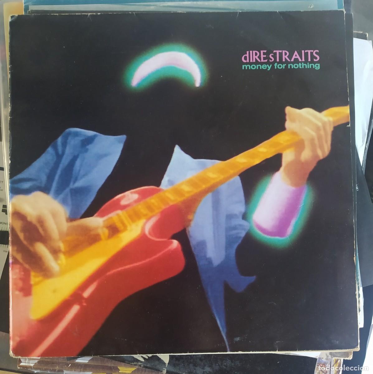 Discos de vinilo: Dire Straits &ndash; Money For Nothing LP 1988 Espa&ntilde;a incl. encarte