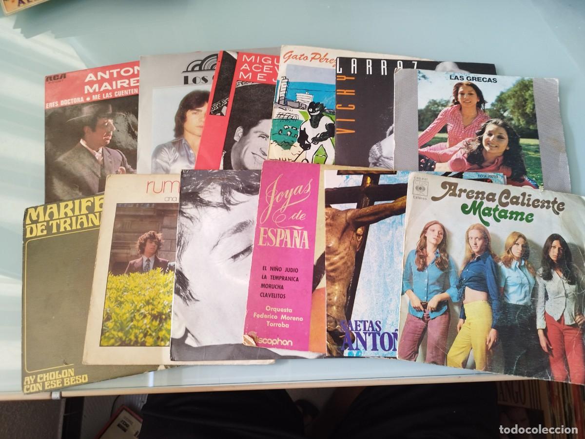 Discos de vinilo: Lote 12 Vinilos Singles 7&rdquo; - Rumba, Copla y Flamenco-Pop.