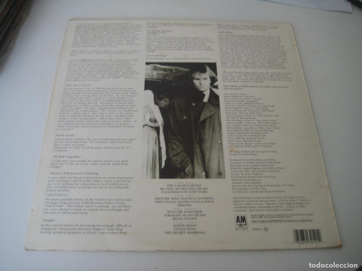 Discos de vinilo: Sting - Nothing like the sun LP doble - Foto 2