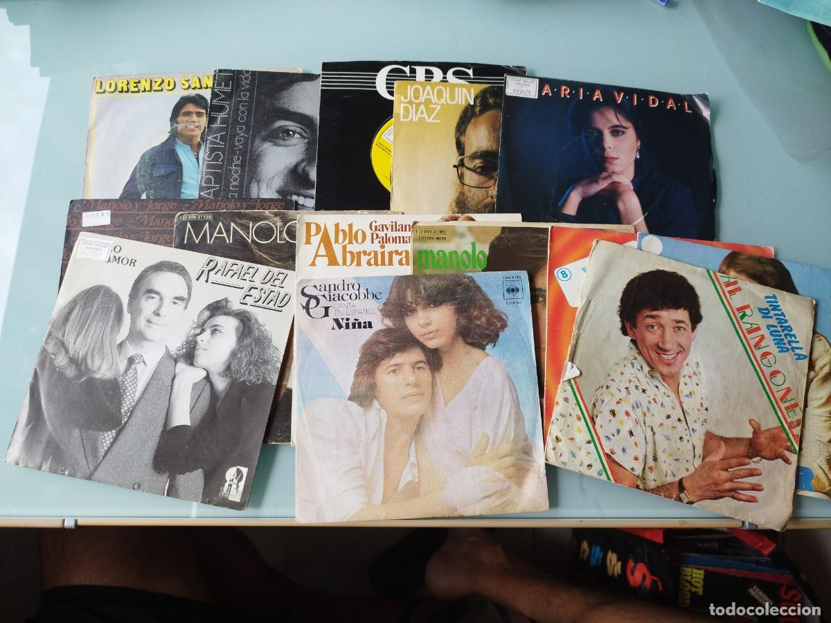 Discos de vinilo: Lote vinilos single de balada, pop y canci&oacute;n ligera en espa&ntilde;ol/italiana de los a&ntilde;os 70 y 80.