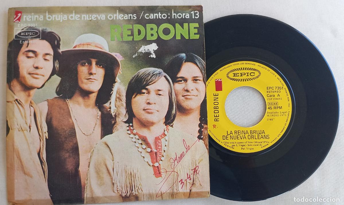 Discos de vinilo: REDBONE (SINGLE 1971) LA REINA BRUJA DE NUEVA ORLEANS - canto: hora 13.