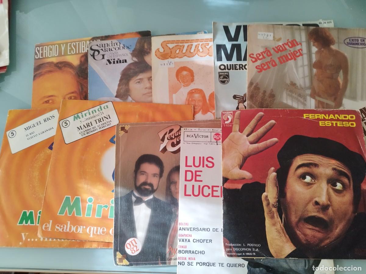 Discos de vinilo: Lote 9 Discos Vinilo Single 7&rdquo; - M&uacute;sica Espa&ntilde;ola y Variedades A&ntilde;os 60/70/80 (Miguel R&iacute;os, Mari Trini