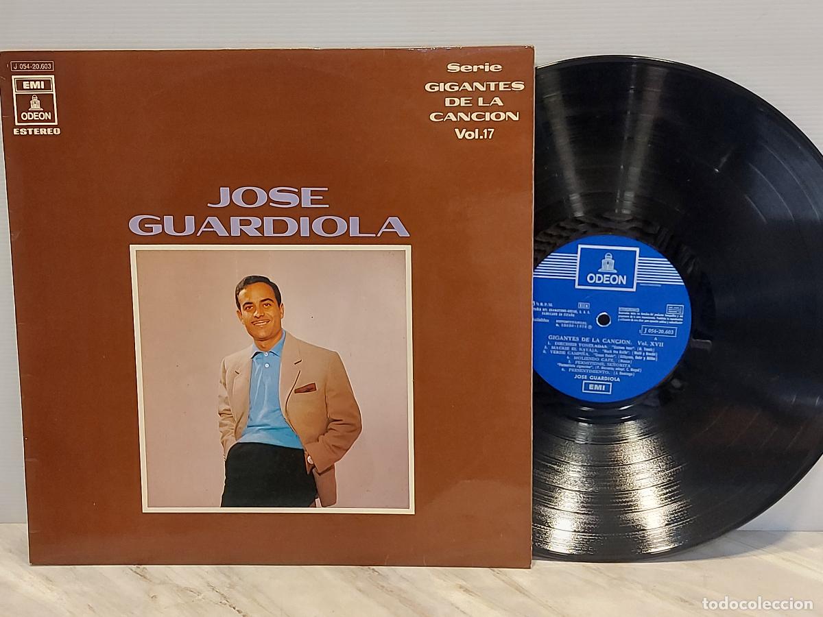 Discos de vinilo: JOSE GUARDIOLA | GIGANTES DE LA CANCION VOL.17 | LP-ODEON J 054-20.603 | 1970 | MBC ***