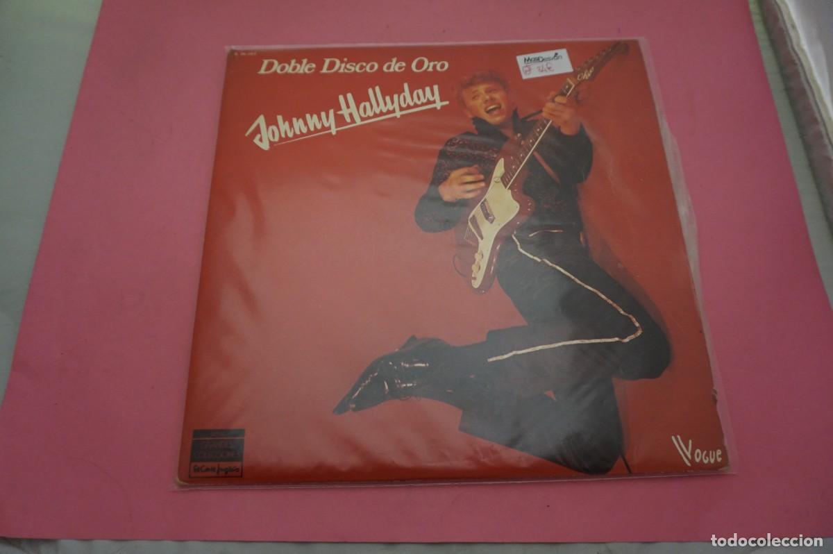 Discos de vinilo: DOBLE LP - JOHNNY HALLYDAY - DOBLE DISCO DE ORO - EL VINILO ESTA EN EXCELENTE ESTADO
