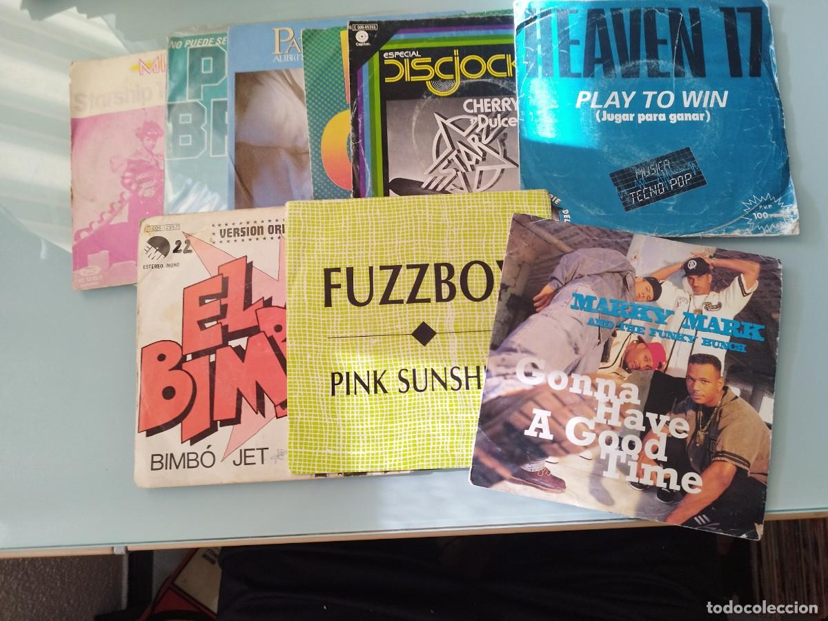 Discos de vinilo: Lote 9 Discos Vinilo Single 7&rdquo; - Pop Disco Synth-Pop Varios Artistas