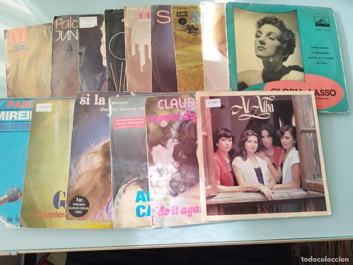 Discos de vinilo: Lote de 15 discos de vinilo singles y EP antiguos (A&ntilde;os 60/70/80)&rdquo; Voces femeninas. Donna summer.